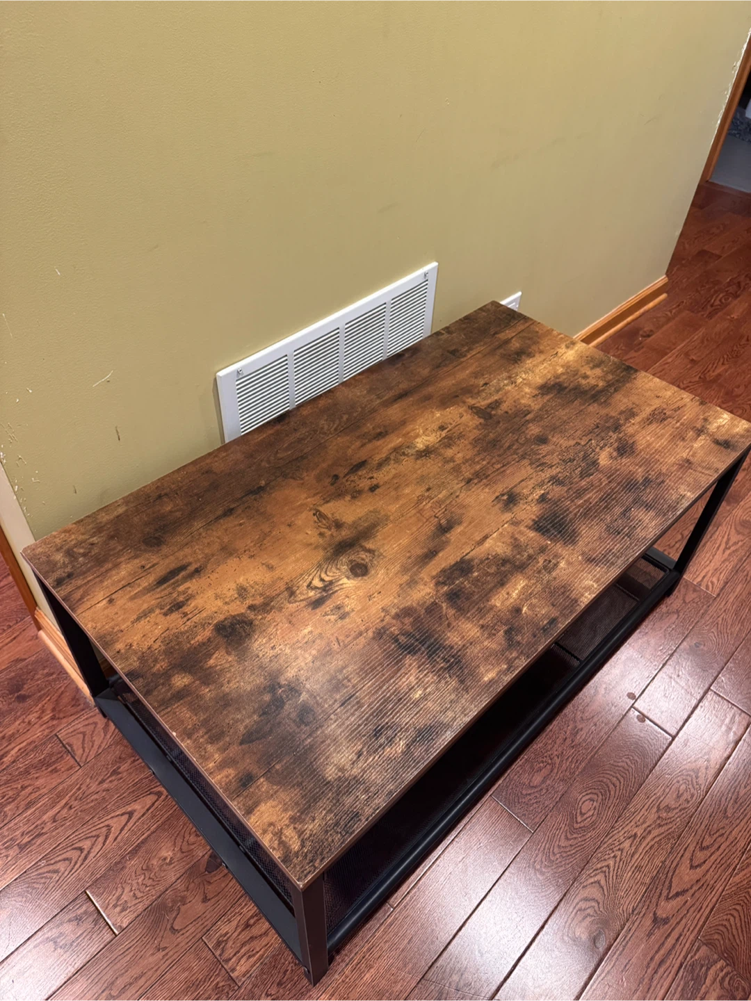 Coffee Table with Shelf - Brown & Black - photo 4