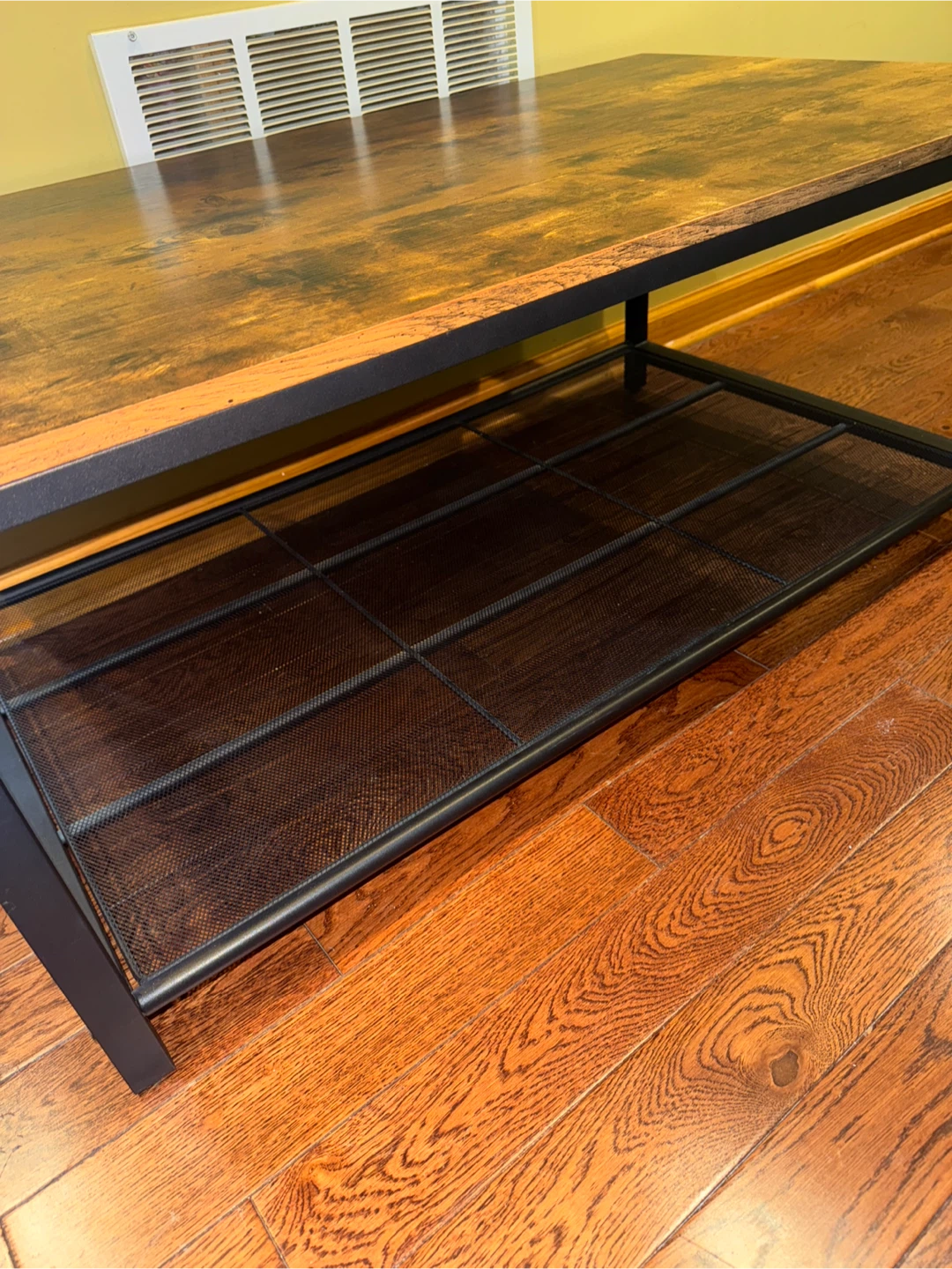 Coffee Table with Shelf - Brown & Black - photo 2