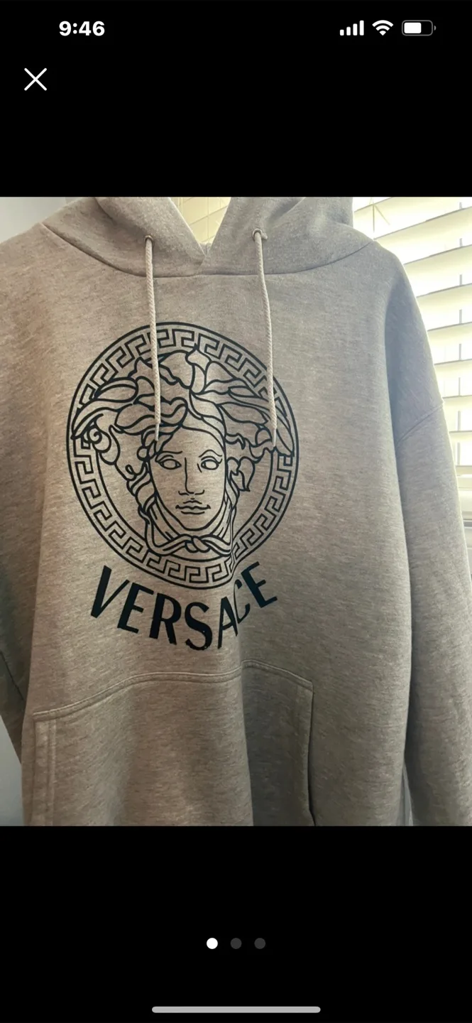 Versace Grey Hoodie thumbnail