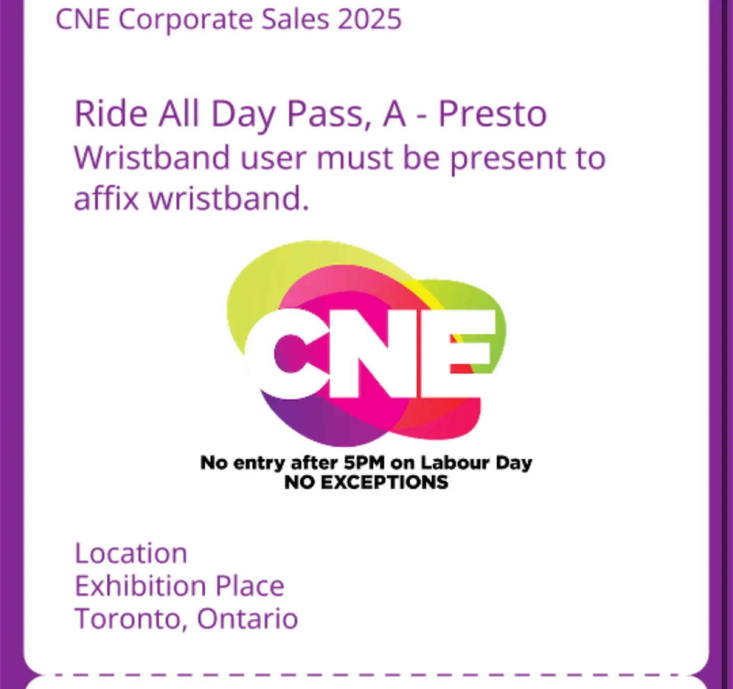 CNE Ride All Day Pass - Valid for 2025! thumbnail