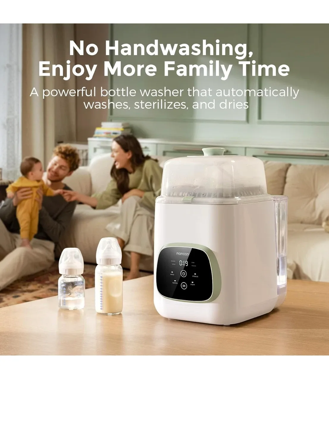 Momcozy Bottle Washer Sterilizer and Dryer image indicator(2)