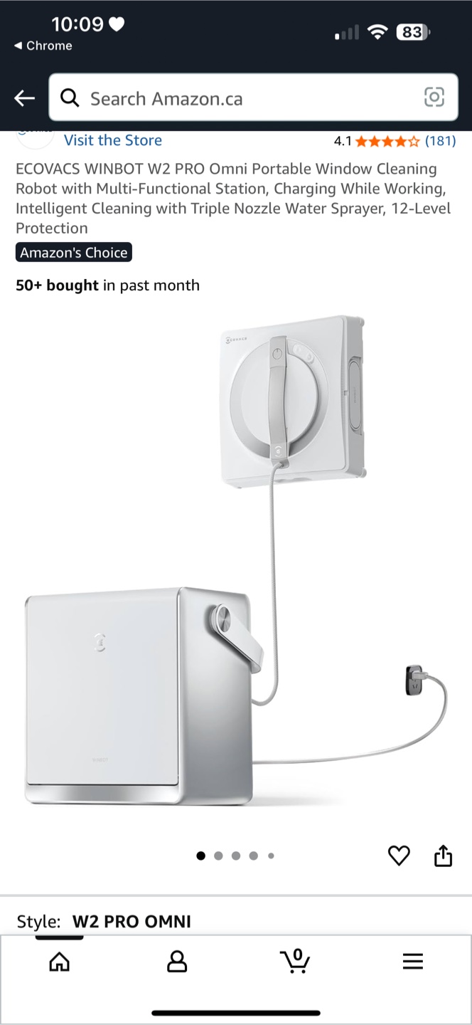 ECOVACS WINBOT W2 PRO OMNI Window Cleaning Robot - photo 2