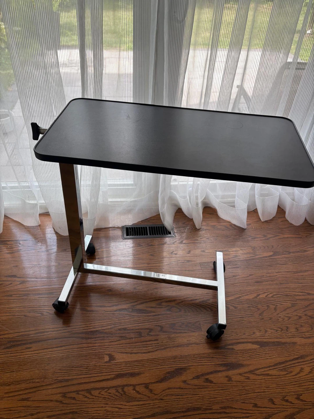 Adjustable Overbed Table - Black