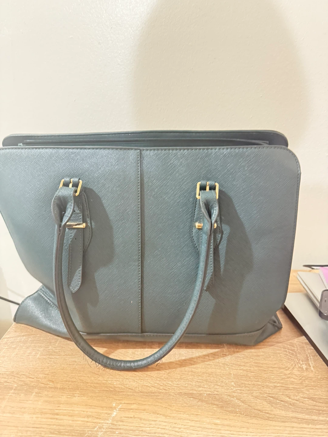 Green Work Tote Bag