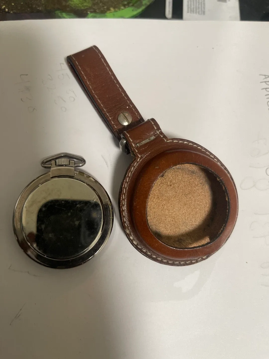 Swiss Army Pocket Watch with Leather Case image indicator(4)