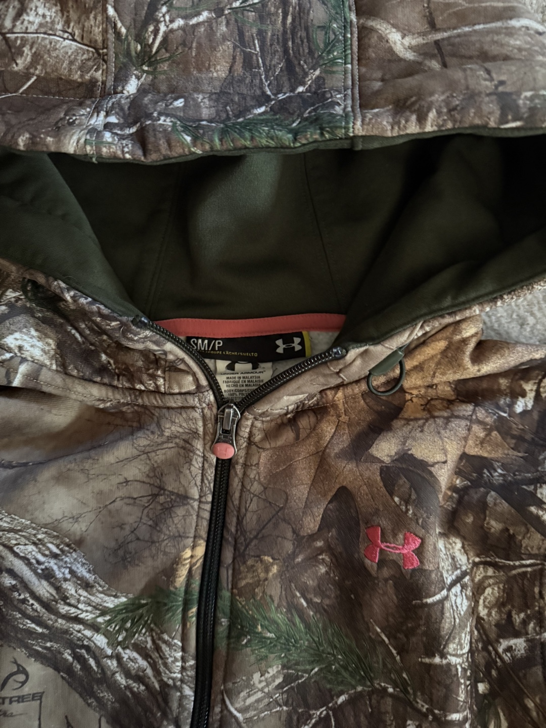 Under Armour Camo Zip-Up Hoodie - Size S - photo 2