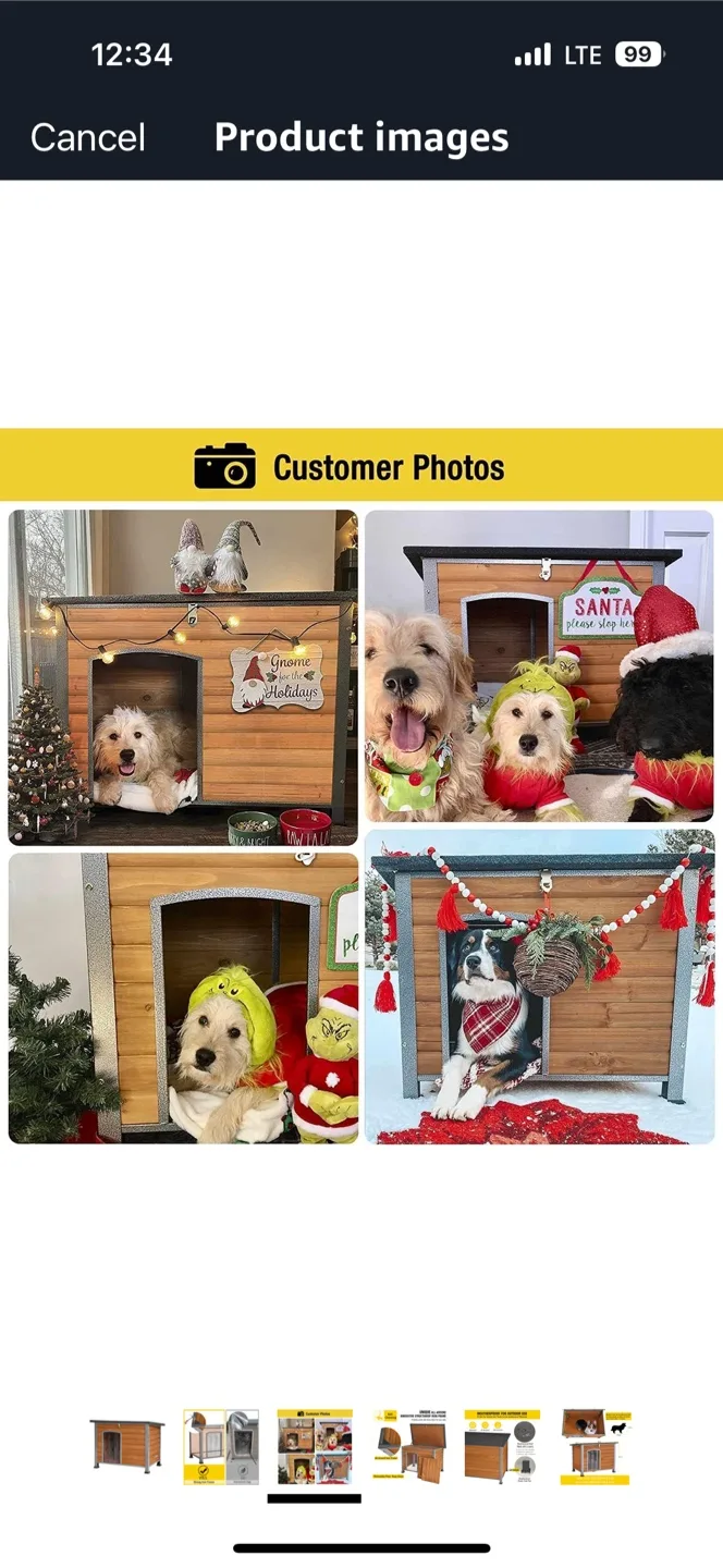 Large Wooden Dog/cat House image indicator(6)