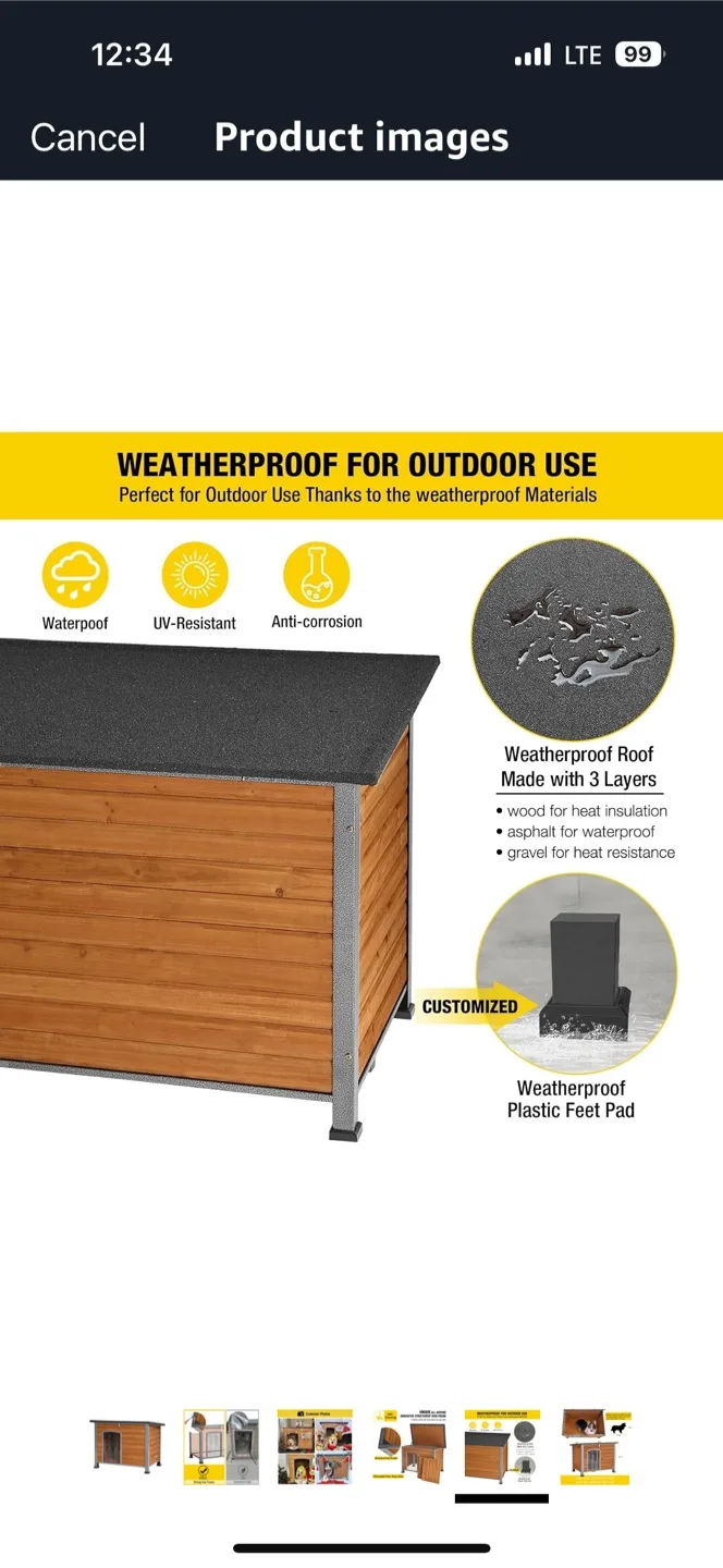 Large Wooden Dog/cat House image indicator(5)