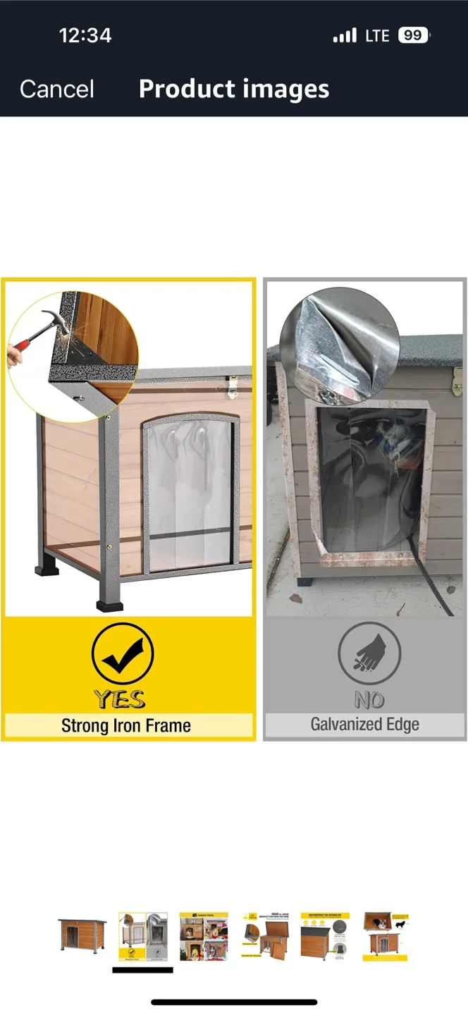Large Wooden Dog/cat House image indicator(7)