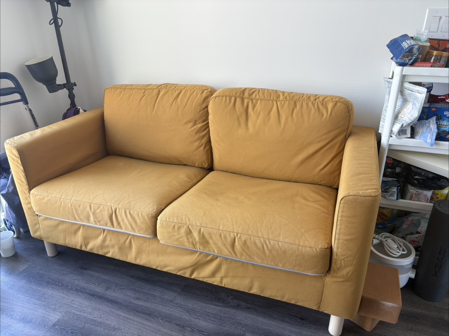IKEA Yellow Loveseat Sofa