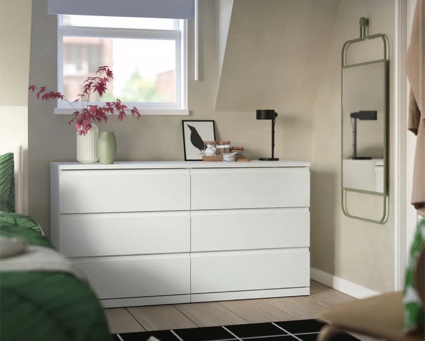 IKEA 6-drawer dresser “STORKLINTA”, White, Excellent condition! image indicator(2)