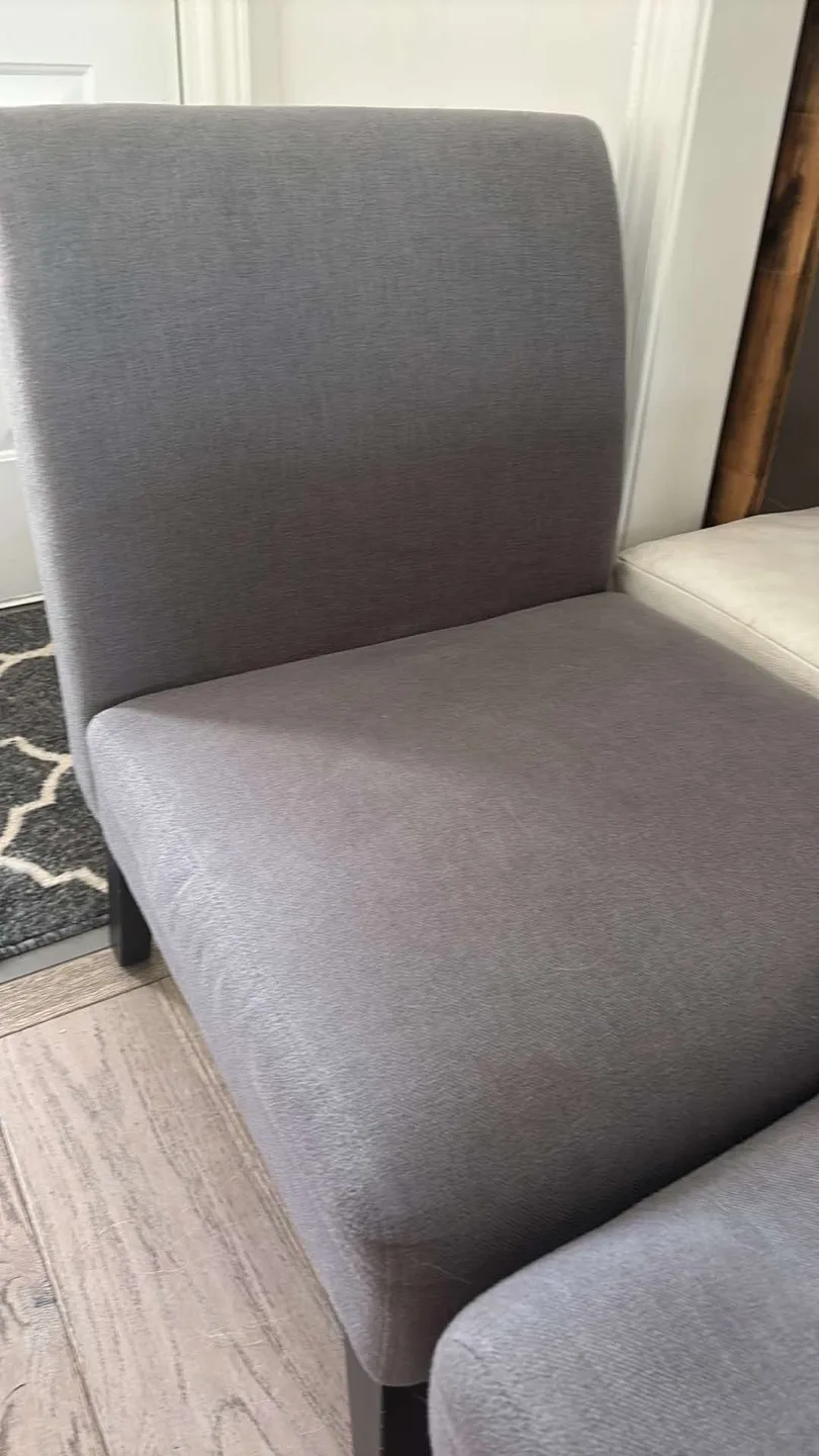 Grey Accent Chair( broken) thumbnail