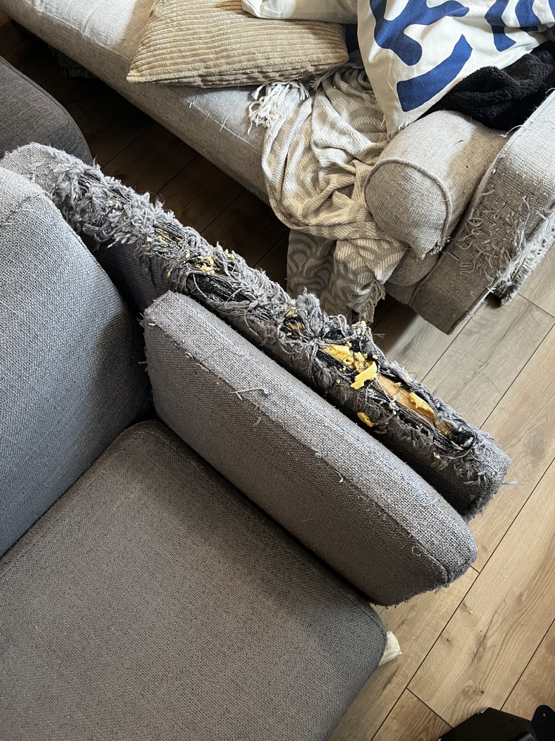 Grey Sofa - Damaged - photo 3