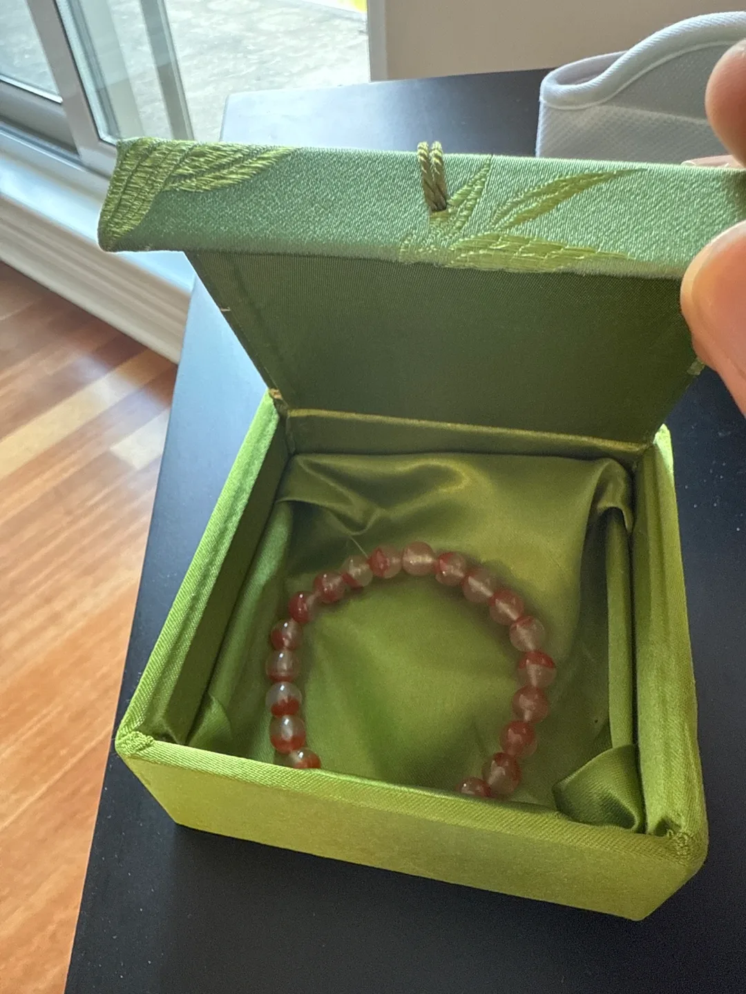 Beaded Crystal Bracelet - South Red Agate image indicator(3)