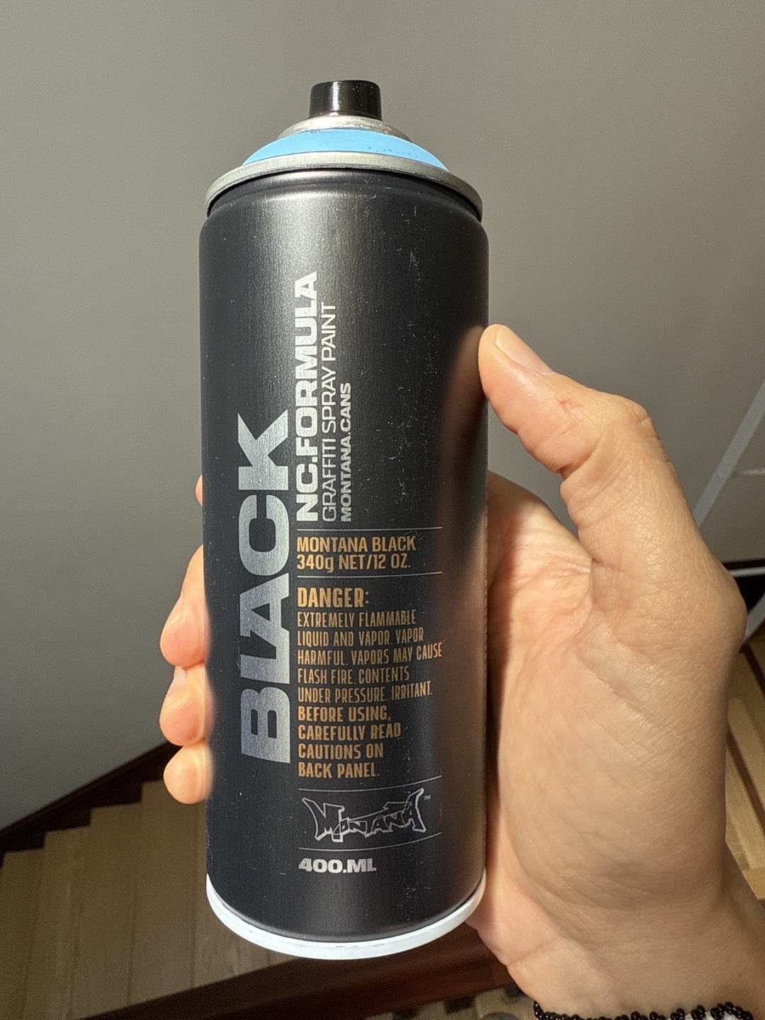 Montana Black Spray Paint - Baby Blue