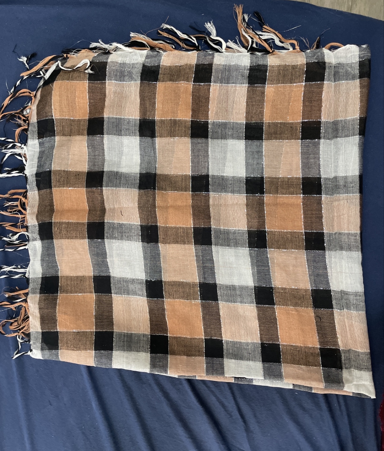 Checkered Scarf square - photo 2