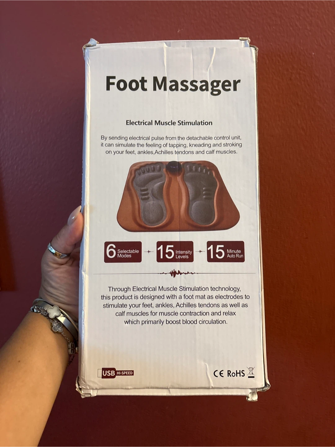Foot Massager - Muscle Stimulation and Vibration Massage - photo 3