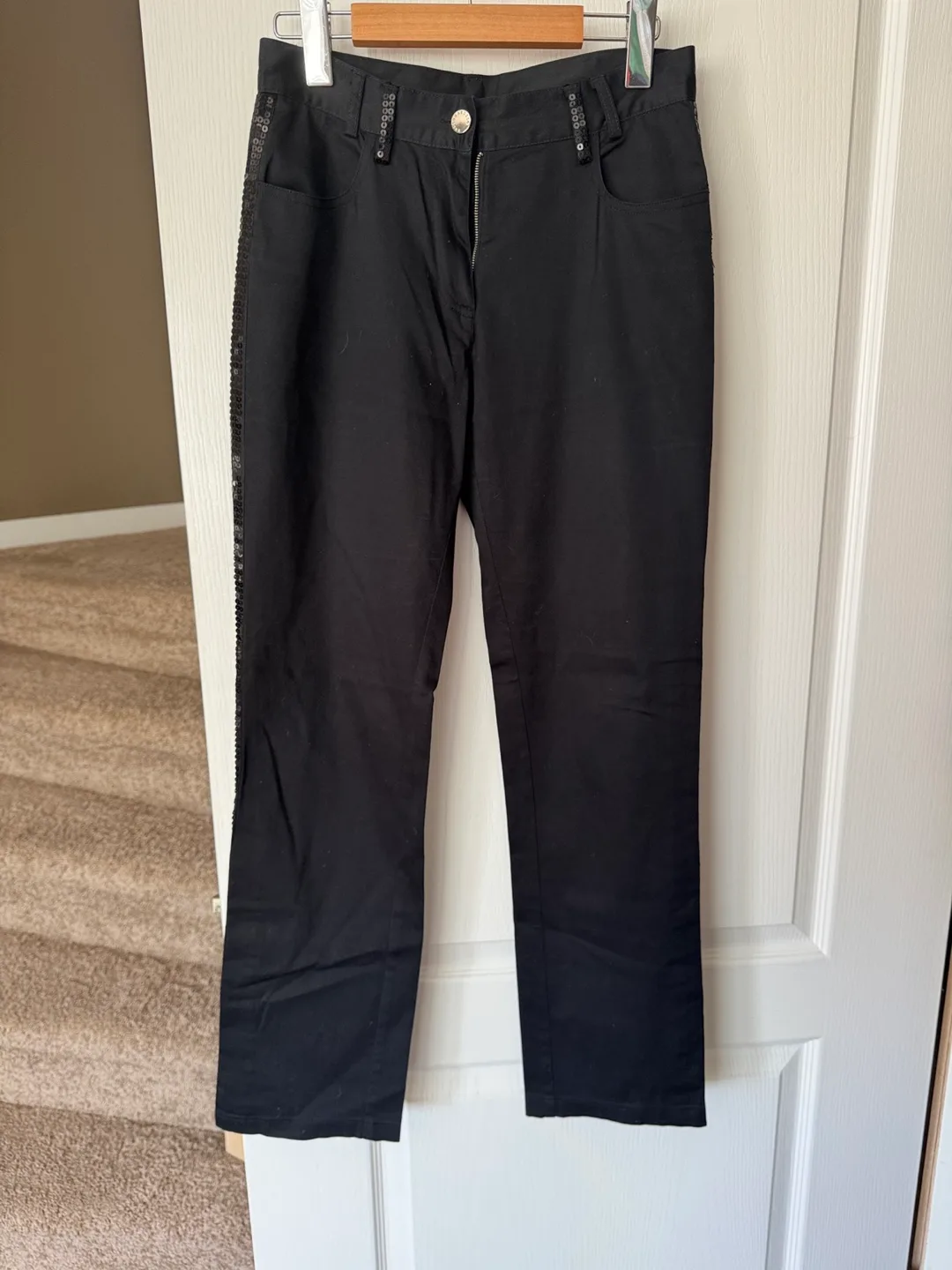 Roccobarocco Black Women’s Pants - Size 26 thumbnail