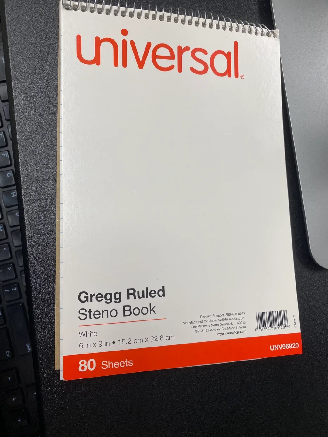 Universal Gregg Ruled Steno Book - 6 in x 9 in thumbnail