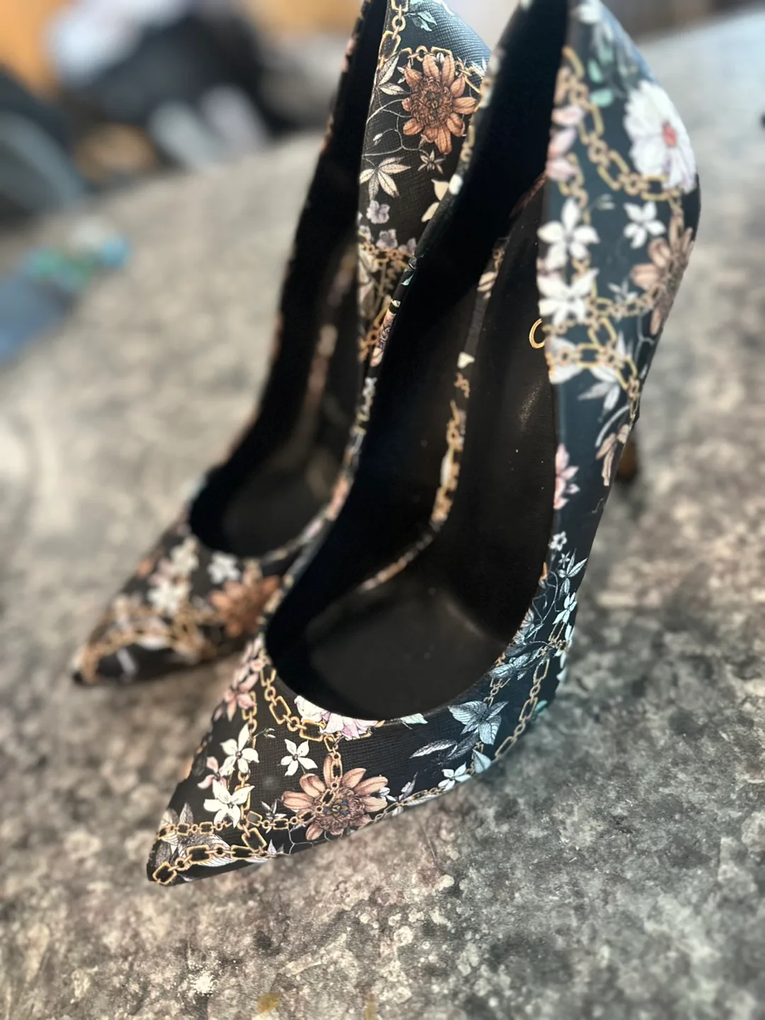 Aldo Floral Print Heels image indicator(3)