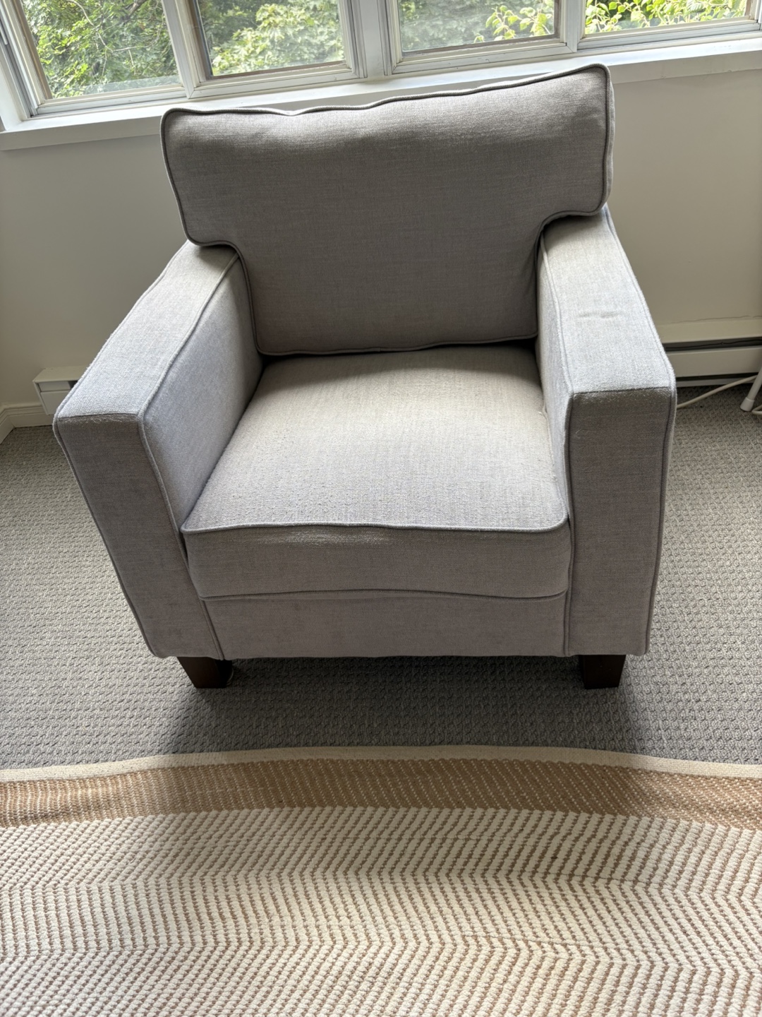 Light Grey Armchair (Structube)