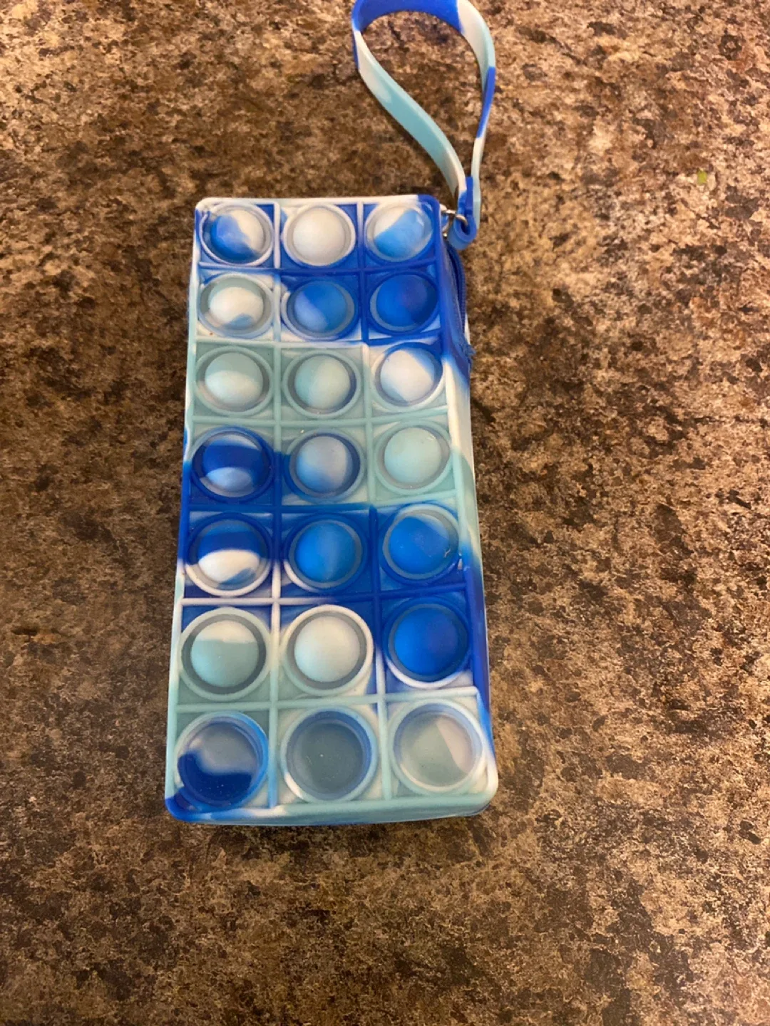 Blue & White Pop It Case