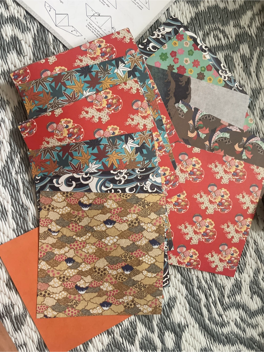 Origami Paper 200 Sheets Washi Patterns 6 inches - photo 3