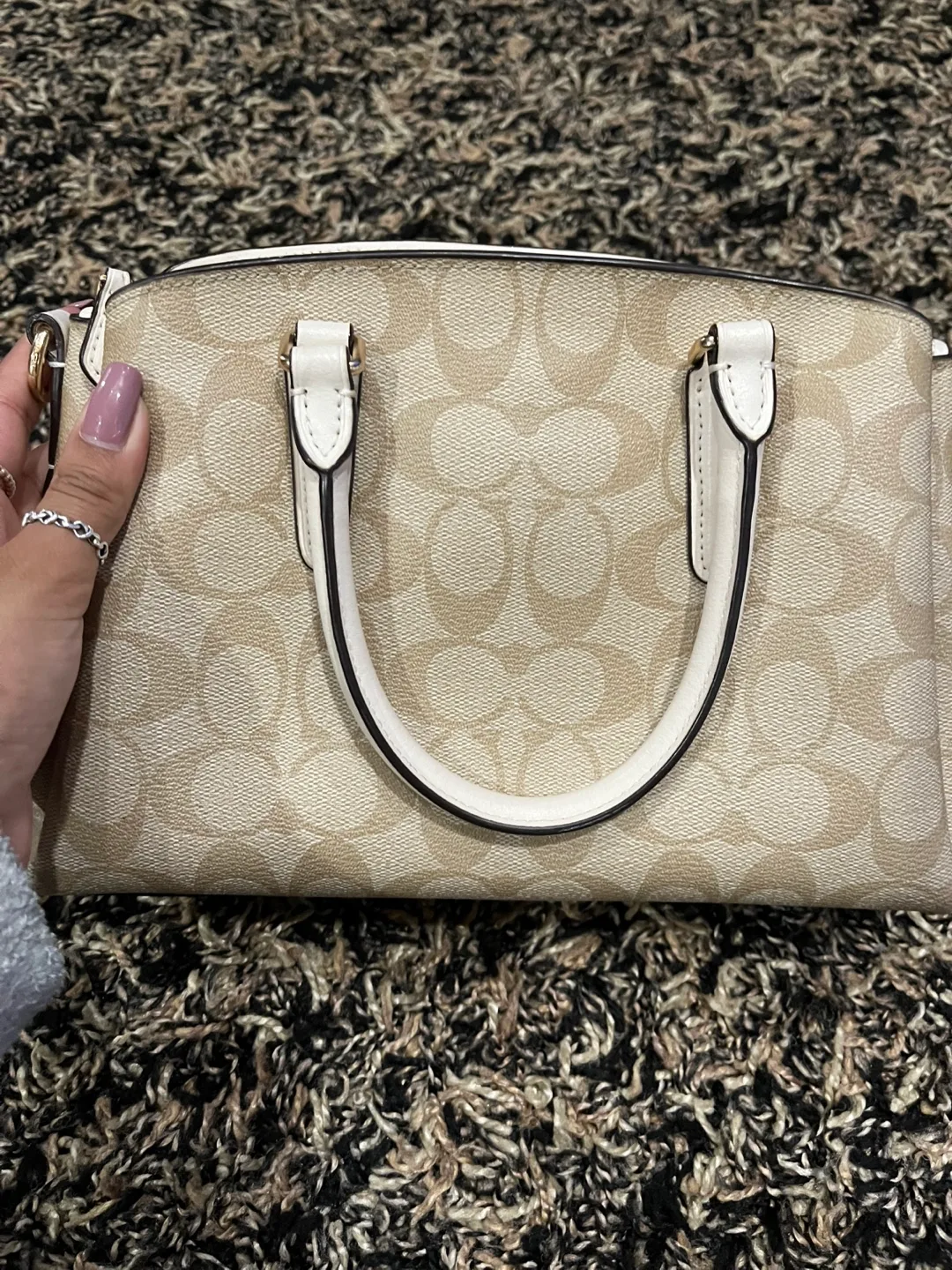 Coach Dome Satchel Signature Canvas Bag image indicator(3)