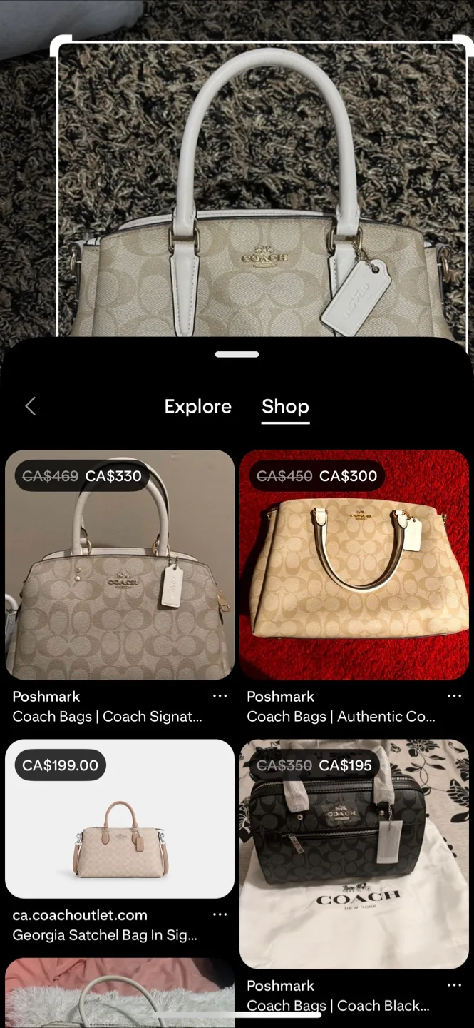 Coach Dome Satchel Signature Canvas Bag image indicator(8)