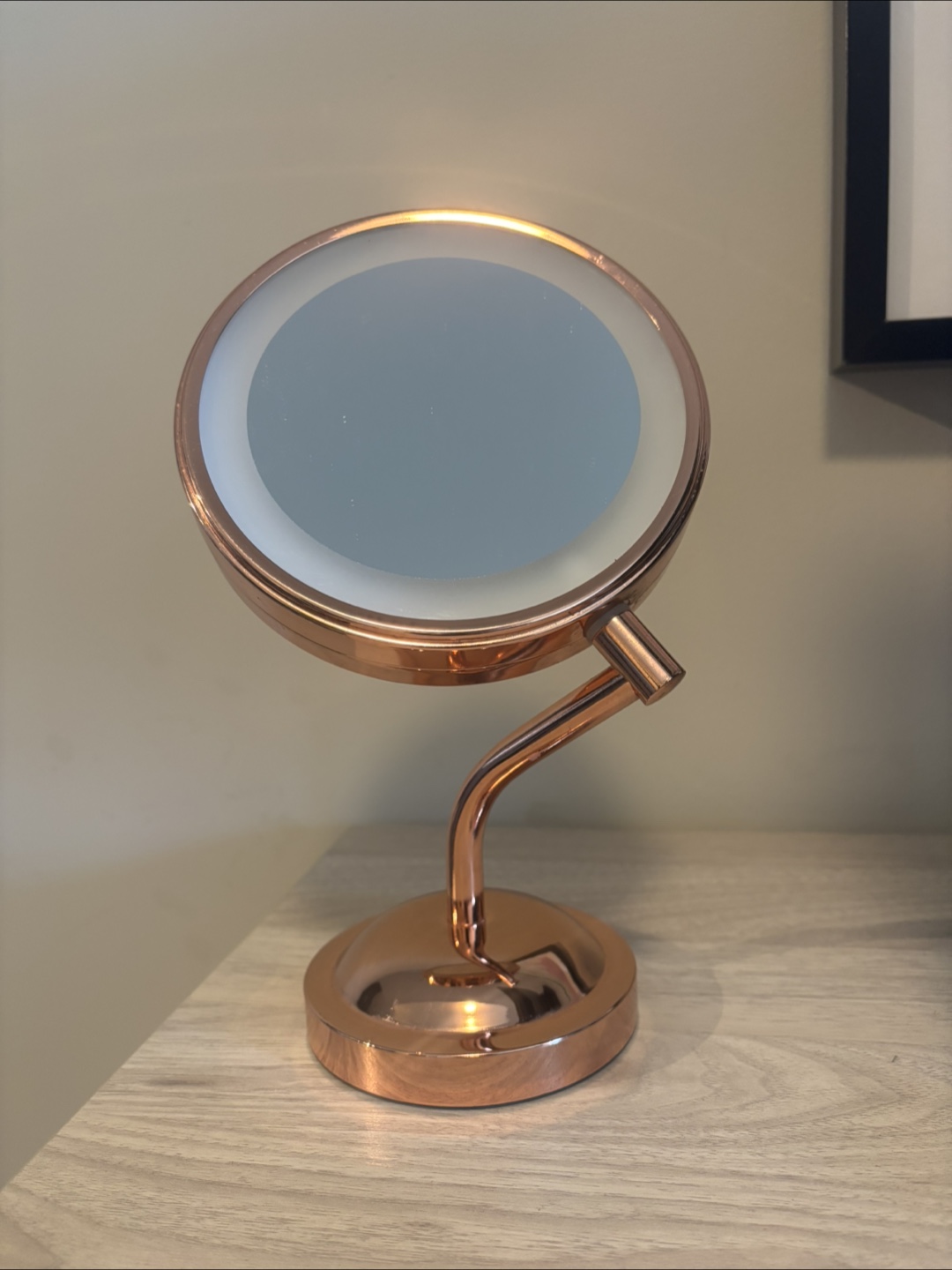 Illuminated Makeup Vanity Mirror - copper - photo 3