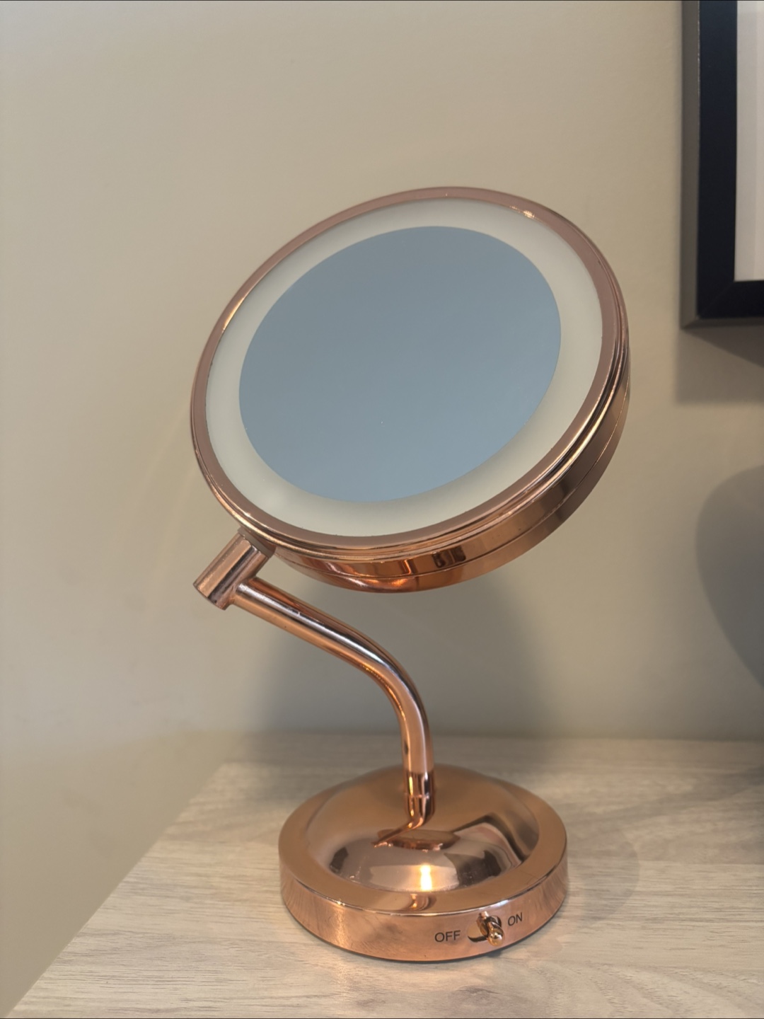 Illuminated Makeup Vanity Mirror - copper - photo 2