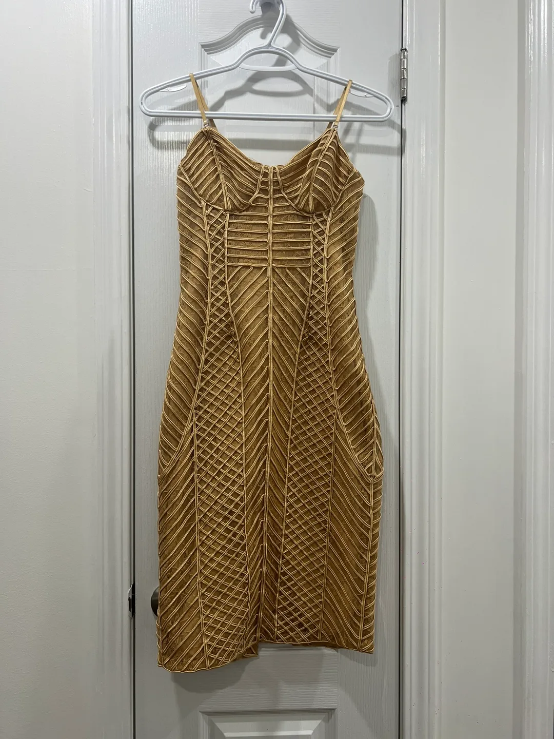 Marciano LA Gold Dress. Size S thumbnail