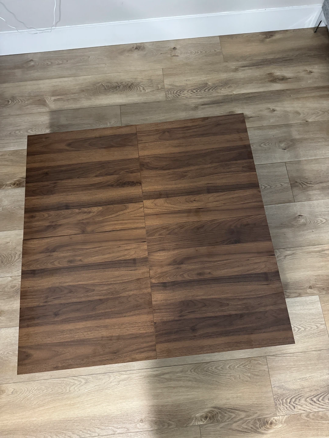Brand New 39.4” modern square Coffee Table with Sliding Storage - photo 4