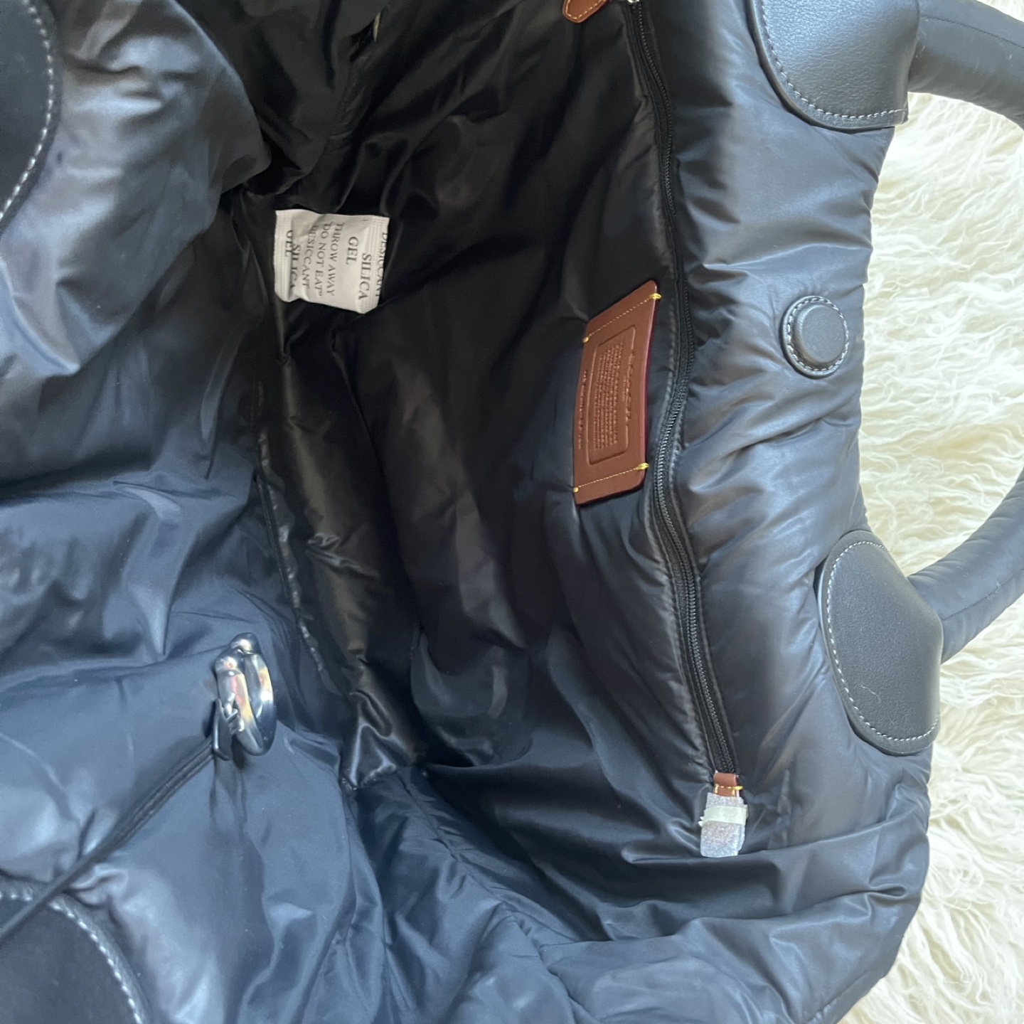 Coach Black Quilted Tote Bag - photo 4