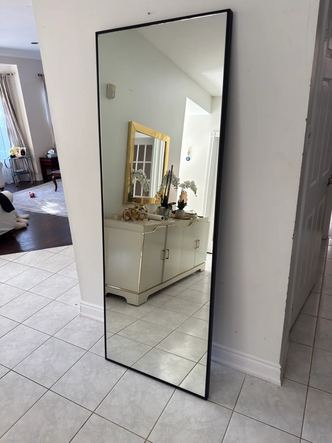 Structube Newport Metal Mirror - Black, 70x190cm thumbnail