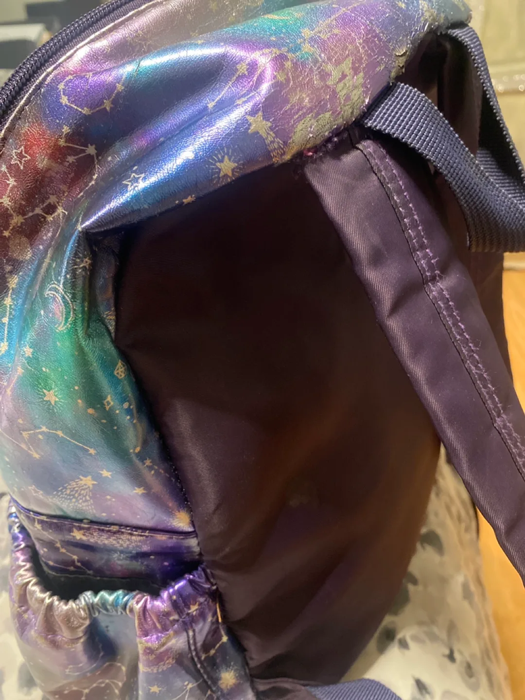 Galaxy Print Backpack image indicator(2)