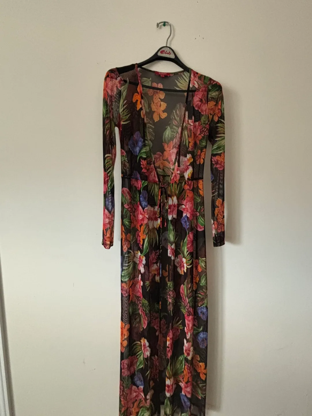 Guess Floral Mesh Cover-Up - Size XS