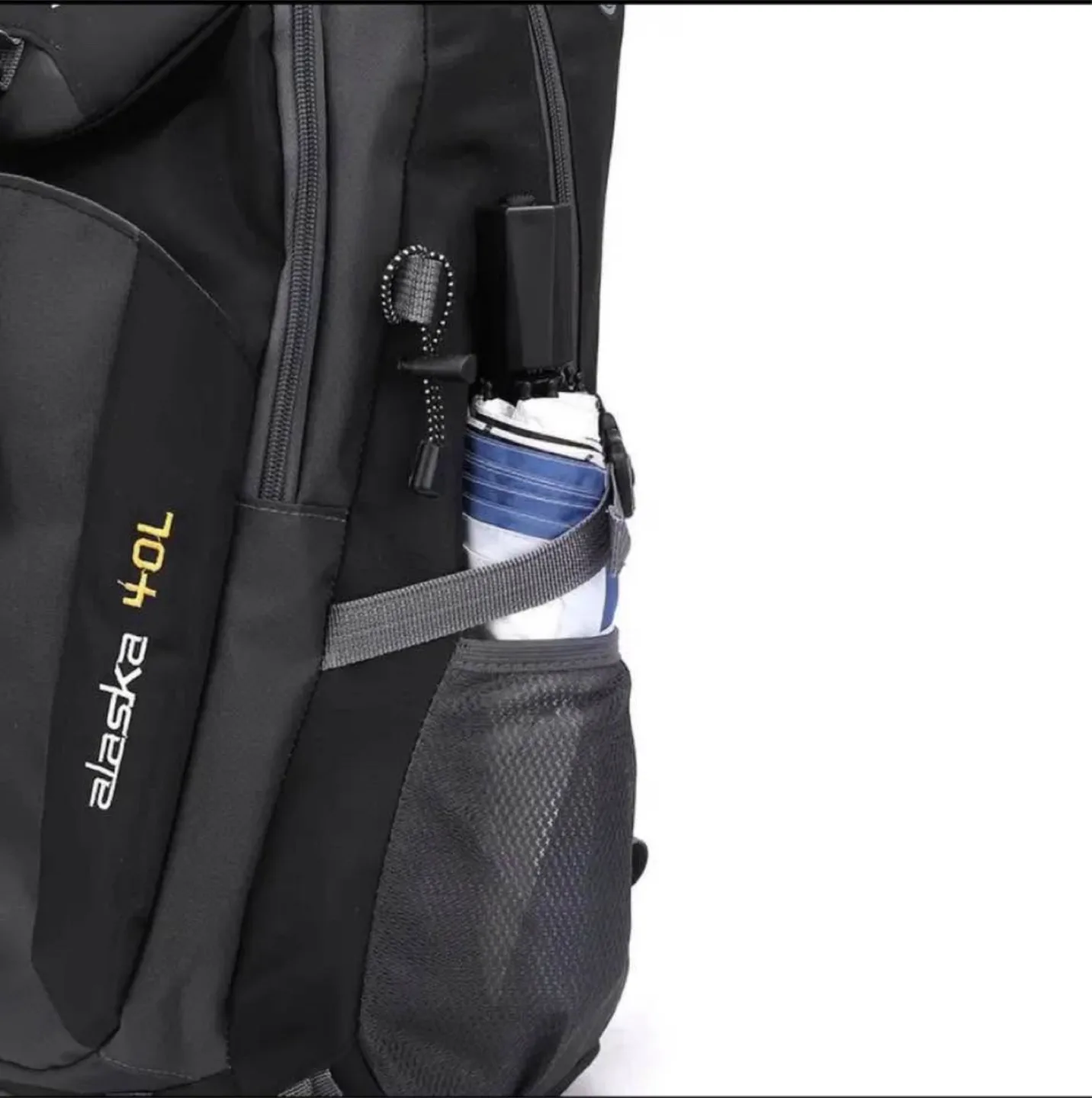 10.57gal Black Oxford Backpack for Hiking, Travel image indicator(7)