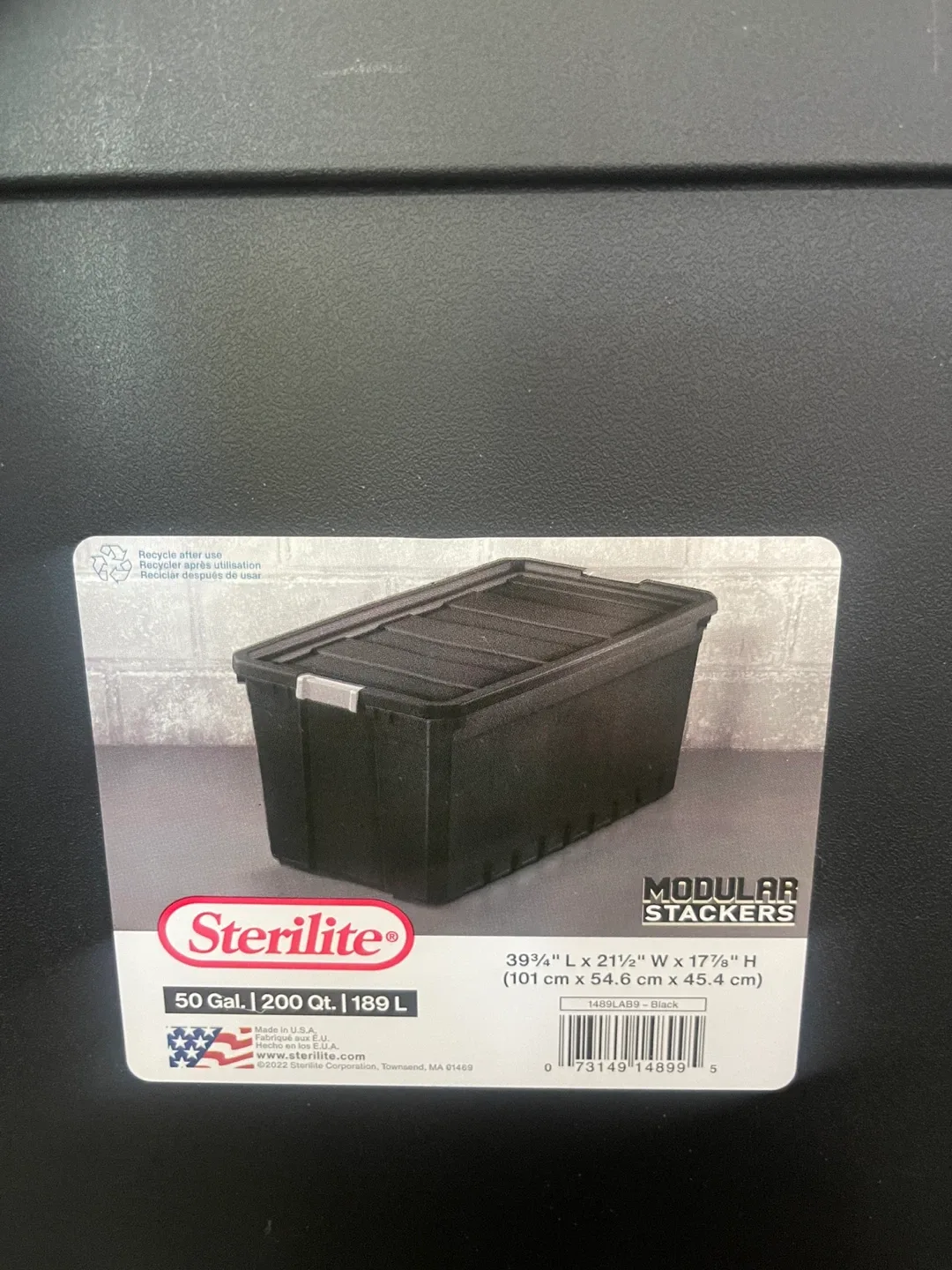 Sterilite 50 Gal Modular Stacker Tote thumbnail