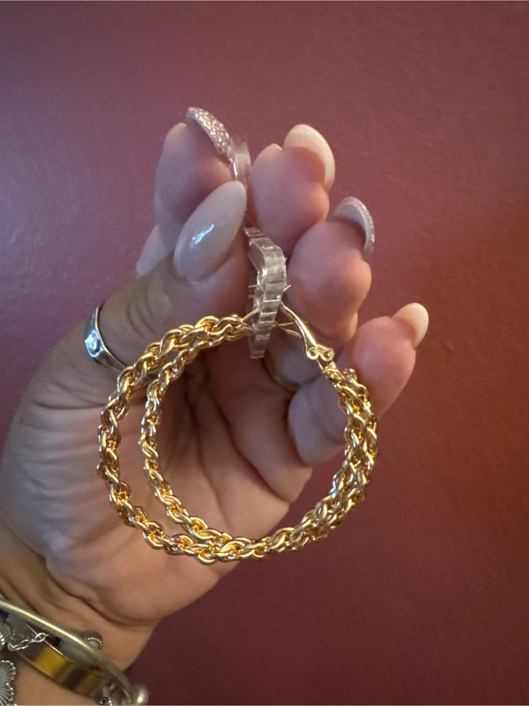 Gold Tone Hoop Earrings - photo 2