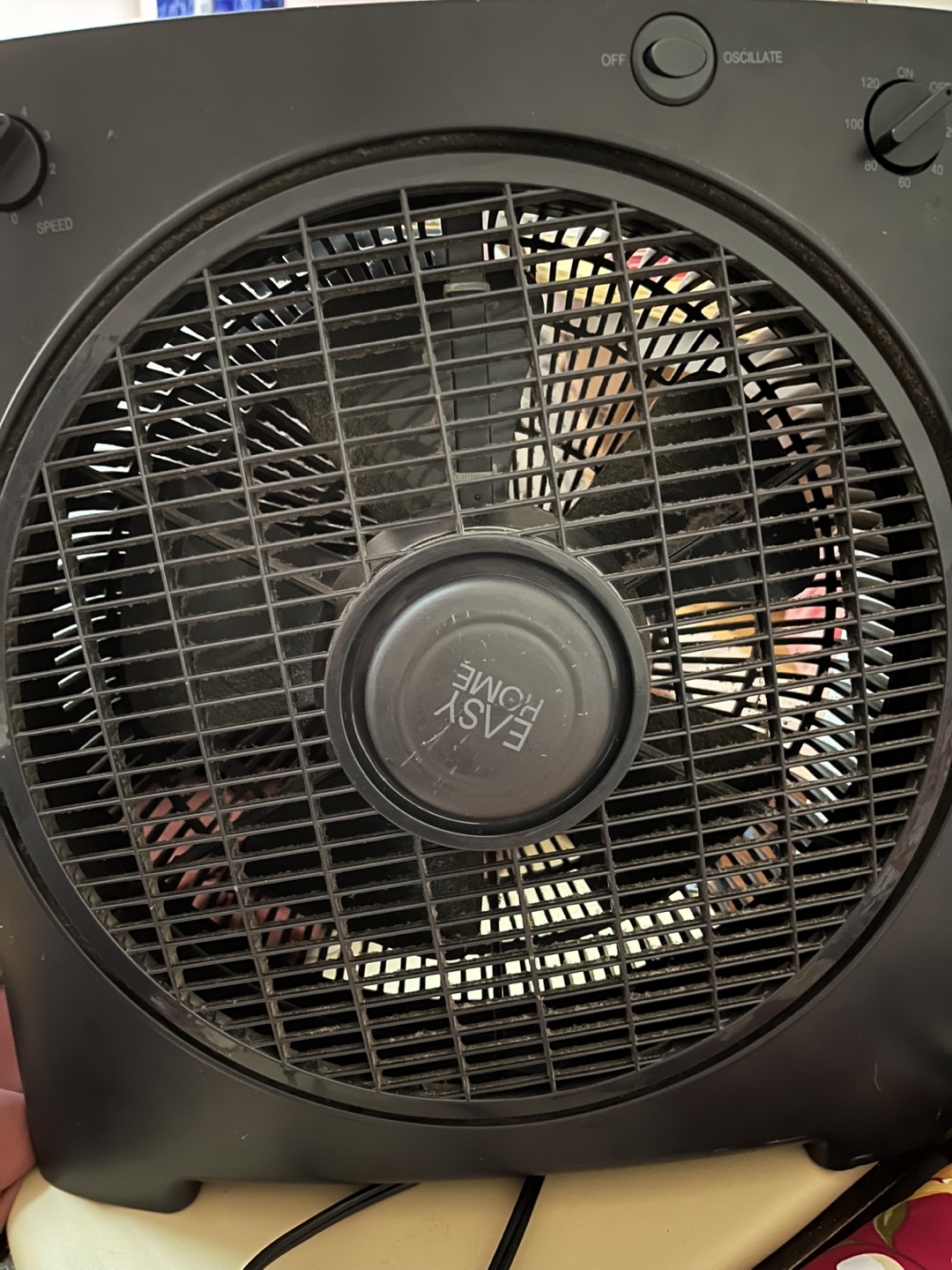 Easy Home Box Fan - Black