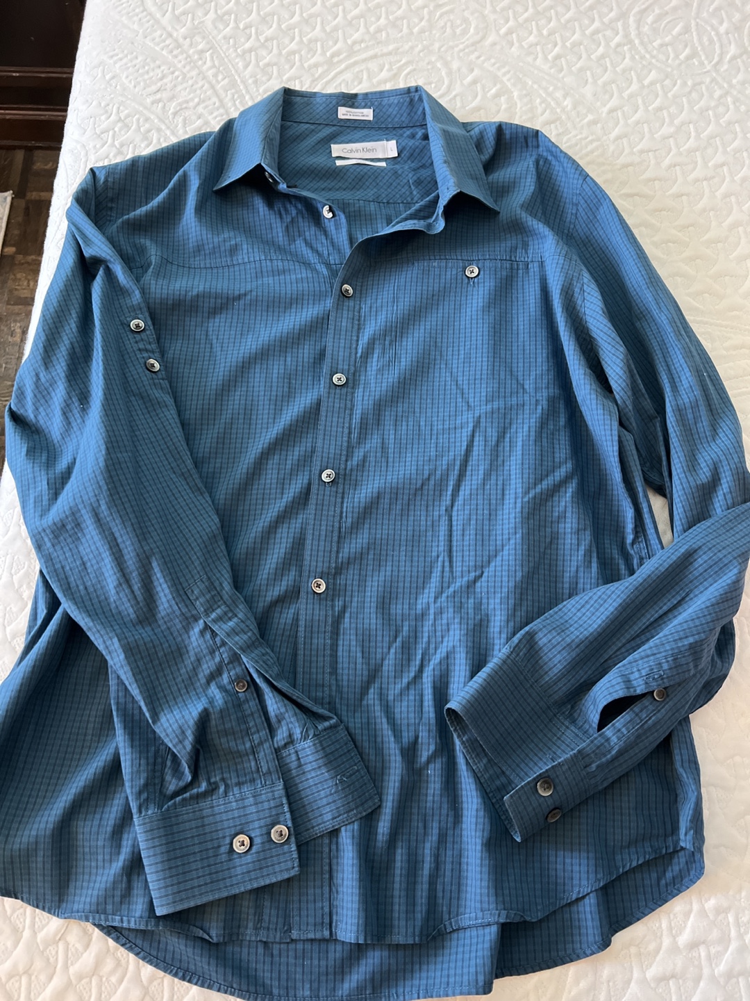 Calvin Klein Blue Dress Shirt