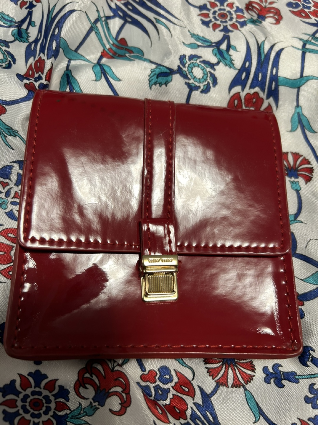 Miu Miu Red mini perfums bag