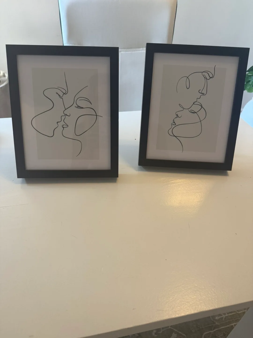 Framed Line Art Prints - Set of 2