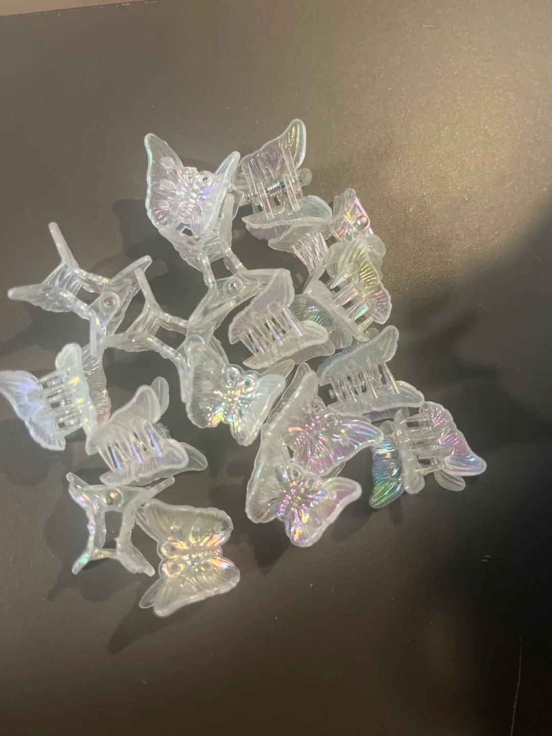 Butterfly Hair Clips - Clear thumbnail