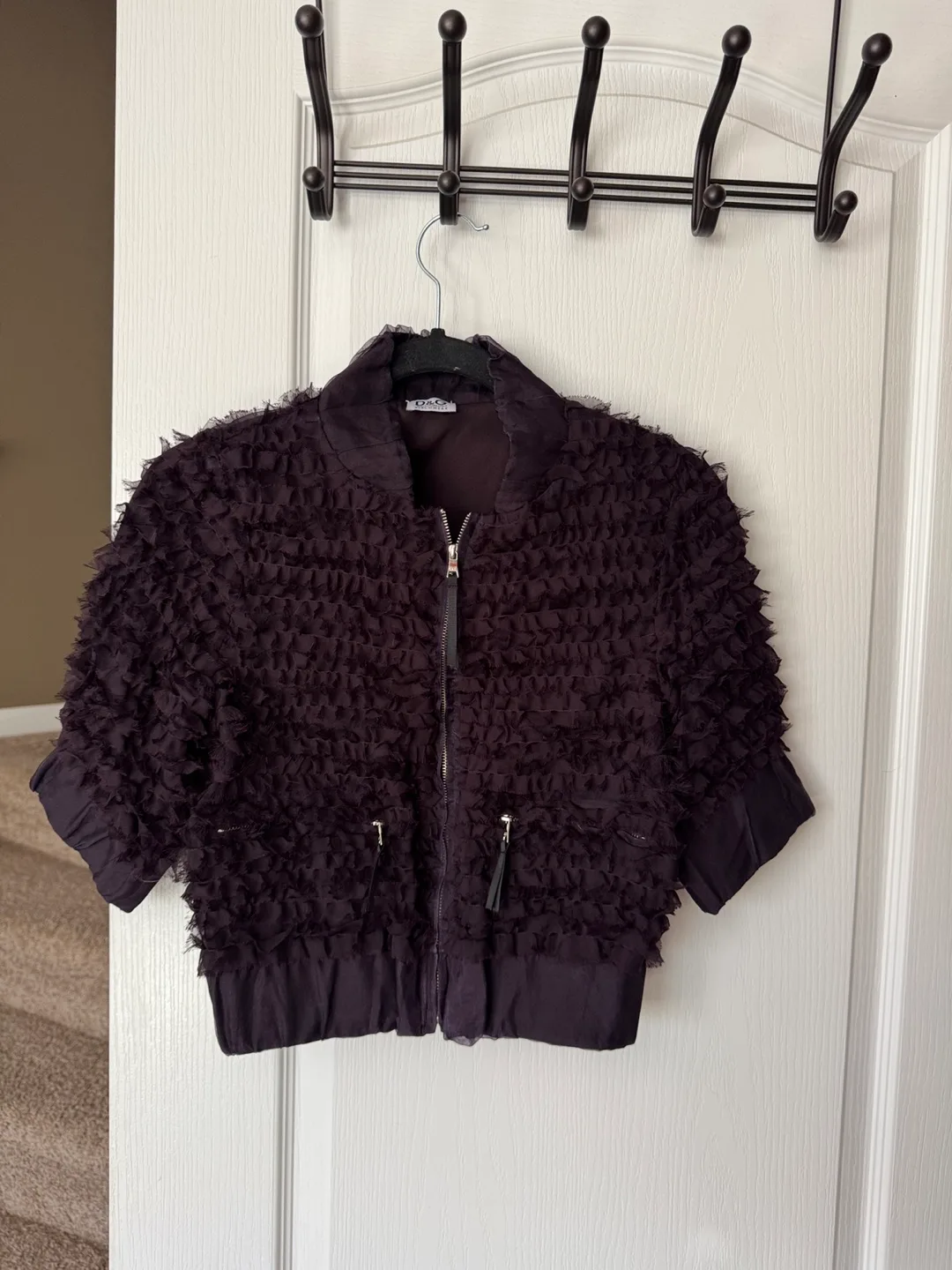 D&G Beachwear Jacket 100% silk - Size Small thumbnail