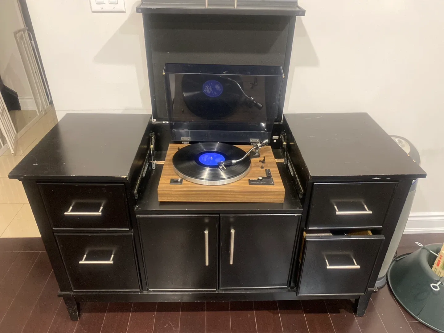 Black Wooden Sideboard Cabinet image indicator(7)