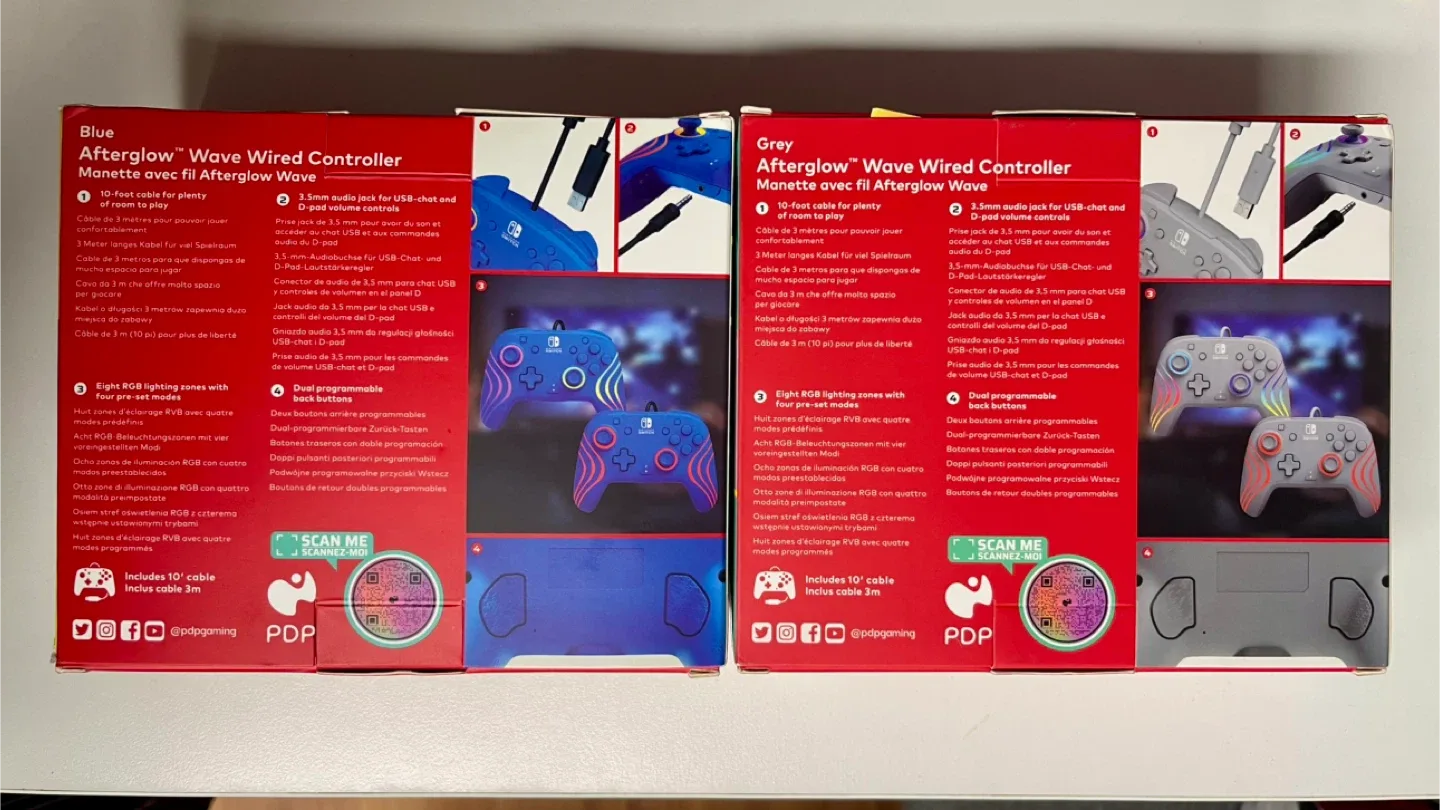 New - Afterglow Wave Wired Controller for Nintendo Switch image indicator(2)