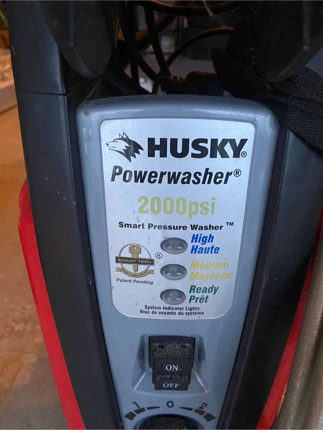 Husky 2000psi Powerwasher image indicator(3)