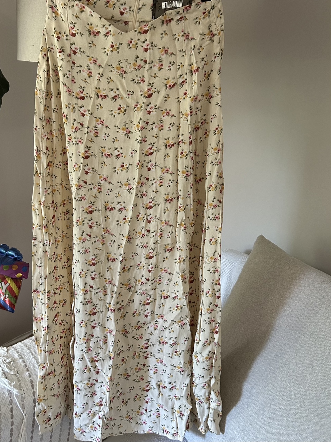 Reformation Linen Top & Floral Print Skirt Set - photo 5